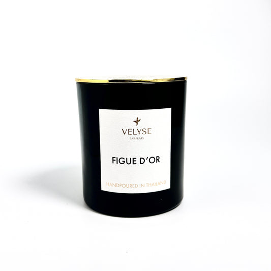 Figue d’Or luxury wooden wick candle