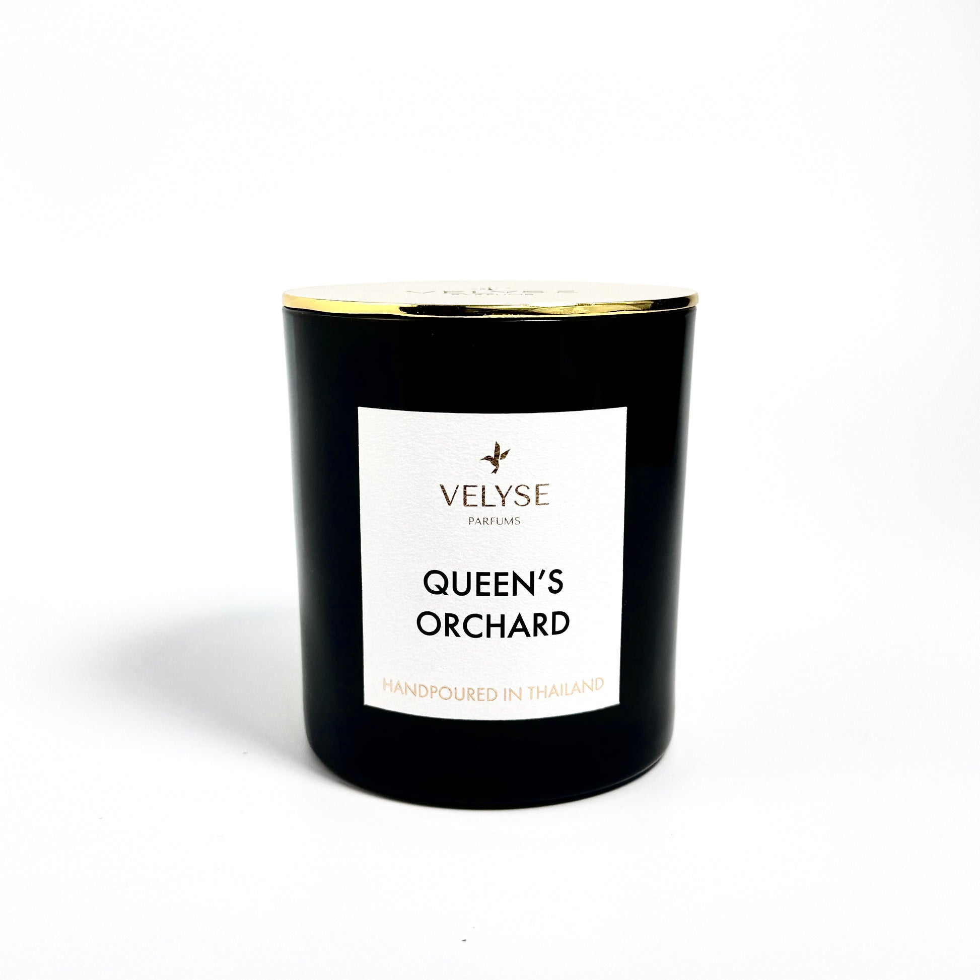 Queen’s Orchard luxury wooden wick candle