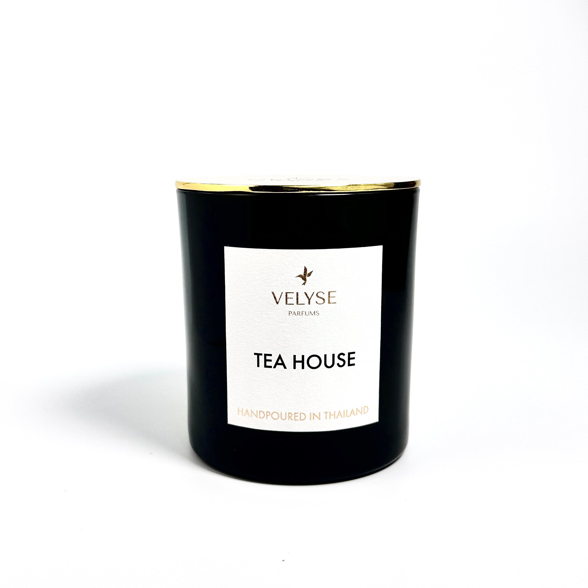 Tea House luxury wooden wick candle